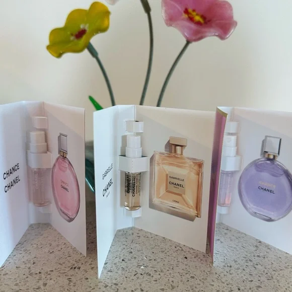 NWT Chanel Fragrance Trio with Pink, Gold, and Purple Accents - Picture 5 of 16